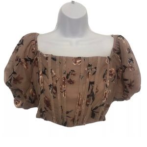 NWT Windsor Mauve Crop Top size Large